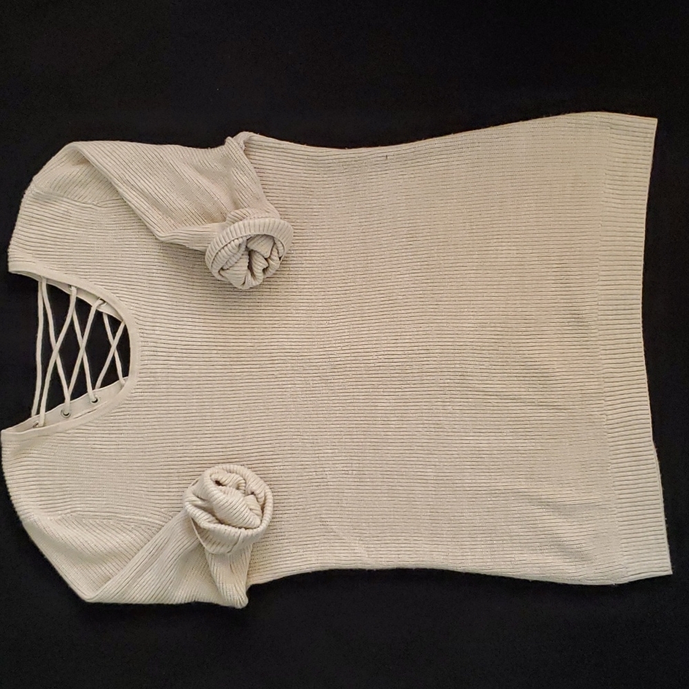 New York and Company Lace-up Sweater